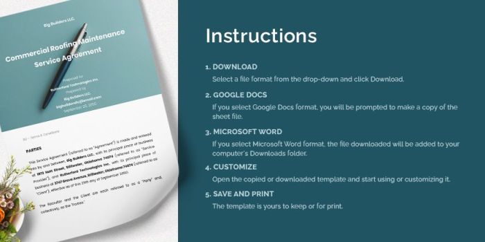 Free Printable Roofing Contract Template [PDF, Excel, Word] Examples ...